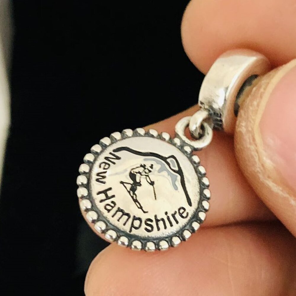 ✨🔥Pandora New Hampshire Ski Charm NH Ski Exclusive Dangle Charm